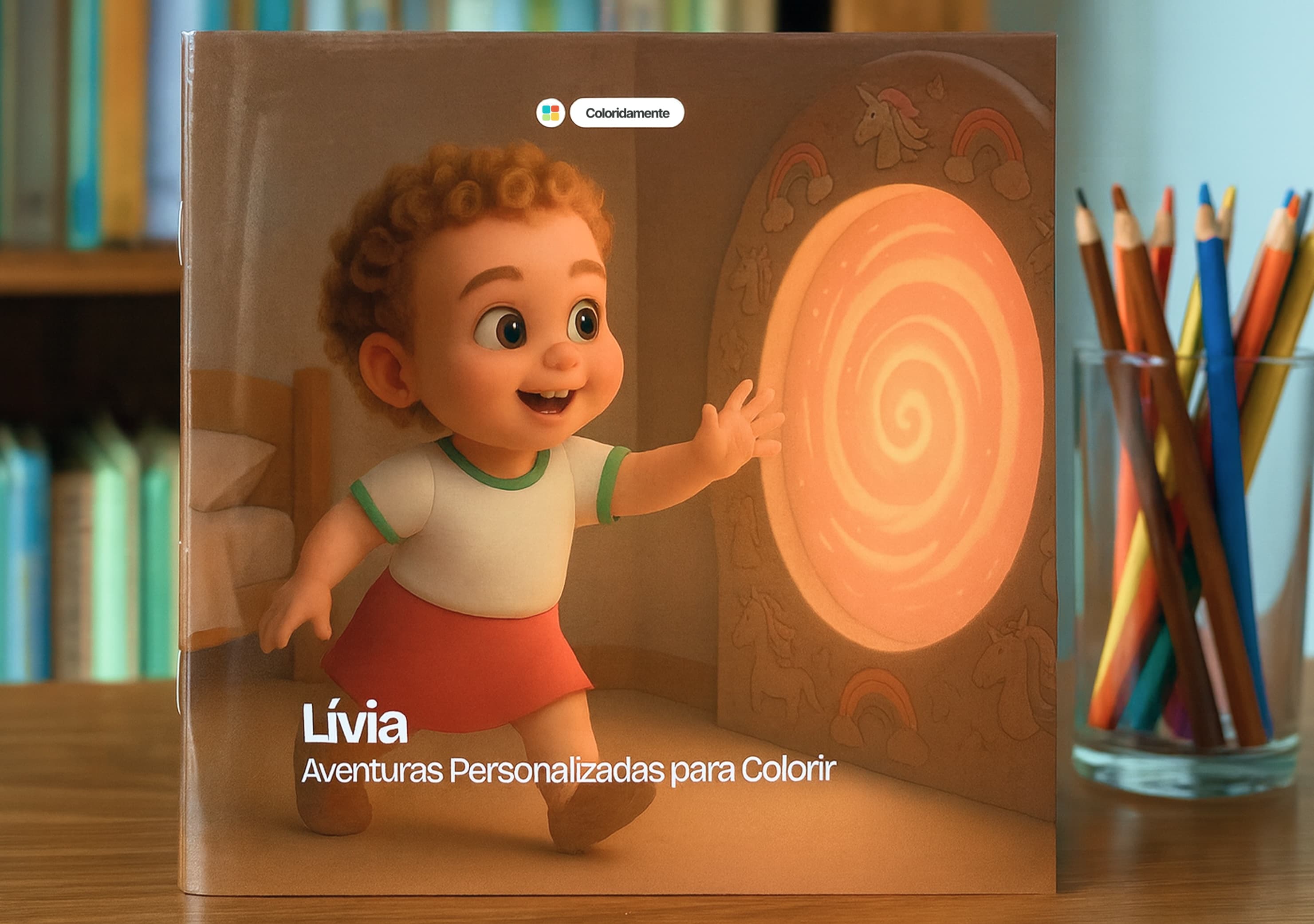 Livro Coloridamente personalizado com criança como protagonista