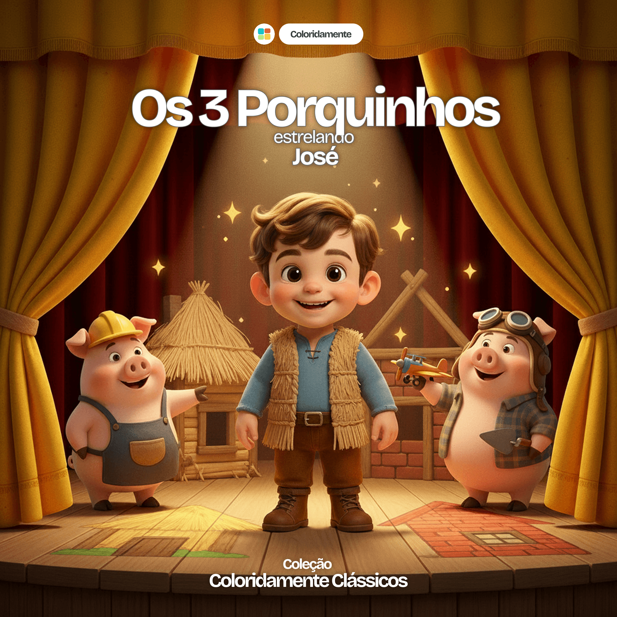 Os 3 Porquinhos personalizado